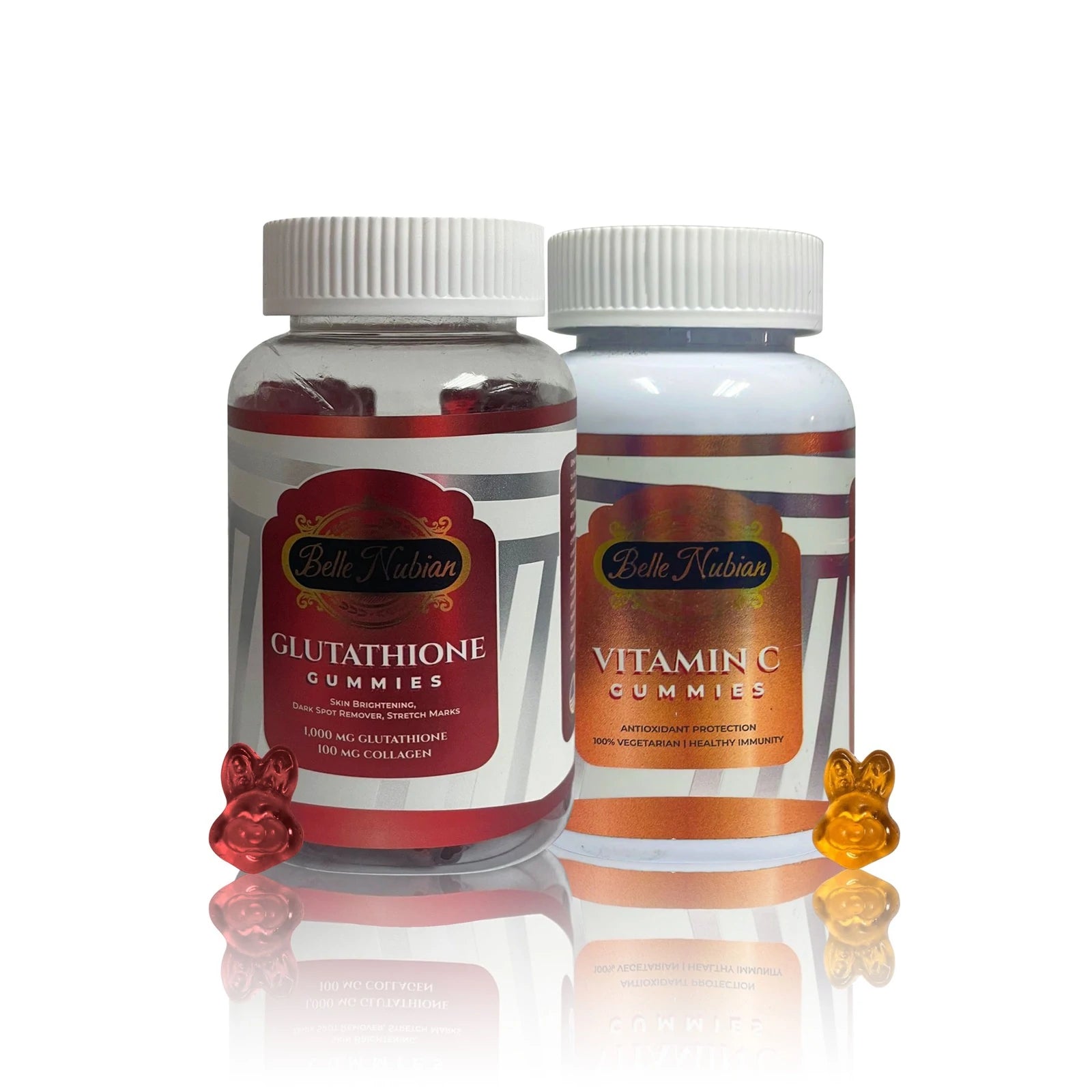 belle nubian glutathione DUO GUMMIES GLUTA ORGANIQUE + GUMMIES VITAMINE C