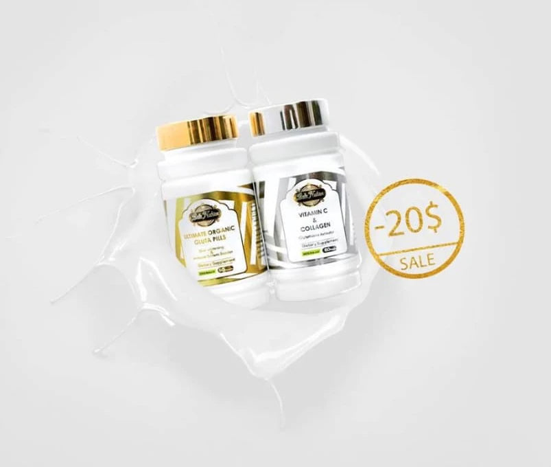PILULES BIO ULTIMES + VITAMINE C & COLLAGÈNE. (SET TRES ÉCLAIRCISSANT)