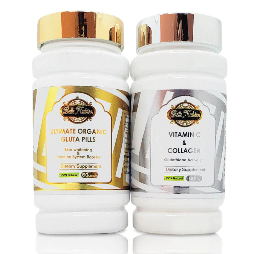 PILULES BIO ULTIMES + VITAMINE C & COLLAGÈNE. (SET TRES ÉCLAIRCISSANT)