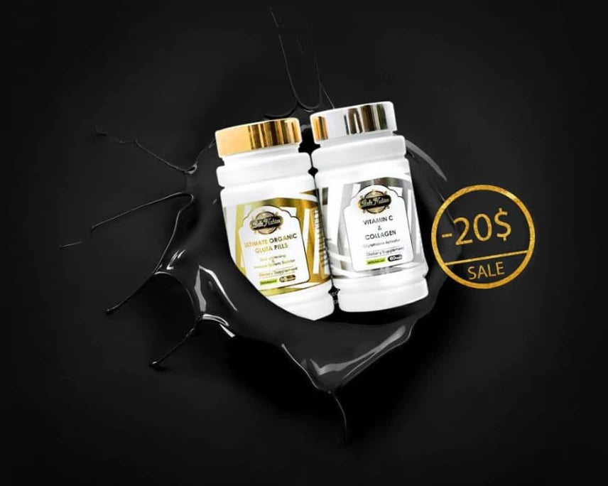 PILULES BIO ULTIMES + VITAMINE C & COLLAGÈNE. (SET TRES ÉCLAIRCISSANT)