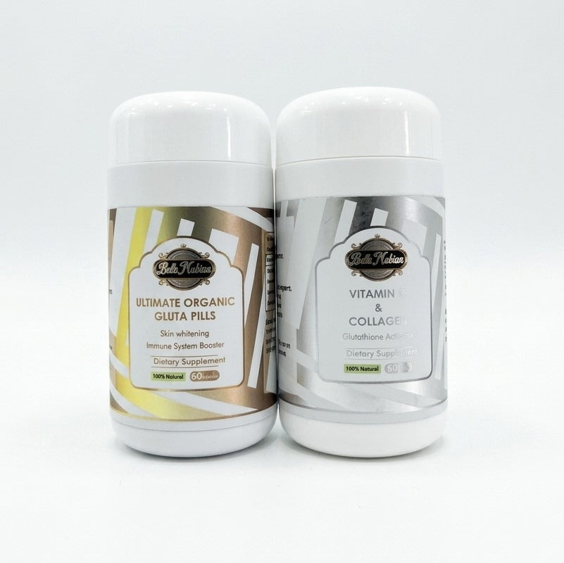 PILULES BIO ULTIMES + VITAMINE C & COLLAGÈNE. (SET TRES ÉCLAIRCISSANT)